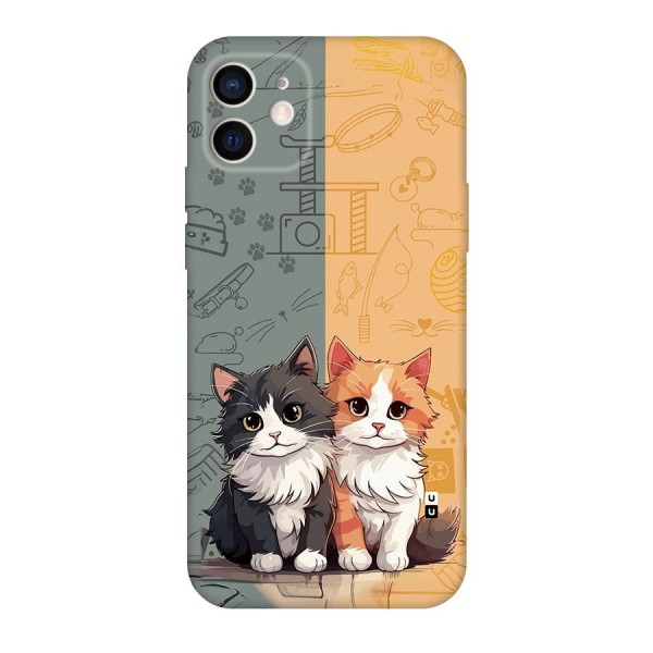 Cute Lovely Cats Back Case for iPhone 12 Pro